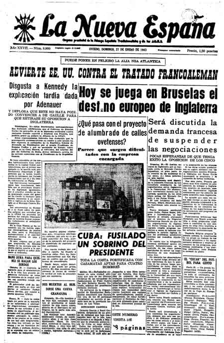 Portada Domingo 27 de  de 1963