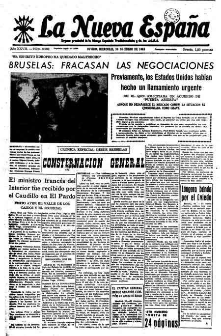Portada Miércoles 30 de  de 1963