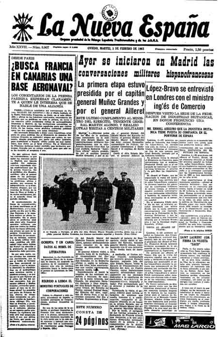 Portada Martes 5 de  de 1963
