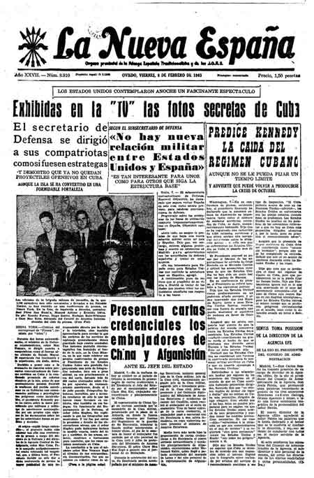 Portada Viernes 8 de  de 1963