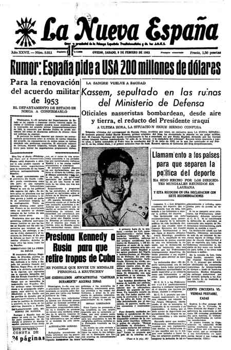 Portada Sábado 9 de  de 1963