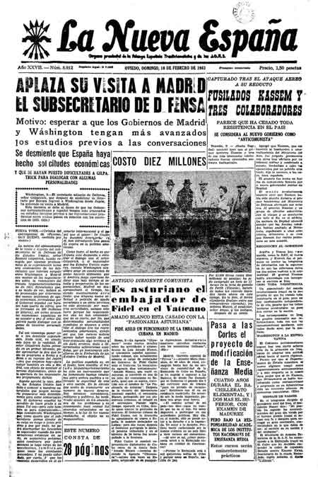 Portada Domingo 10 de  de 1963