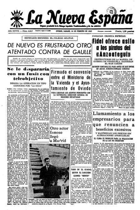 Portada Sábado 16 de  de 1963