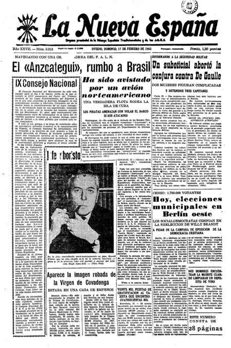 Portada Domingo 17 de  de 1963