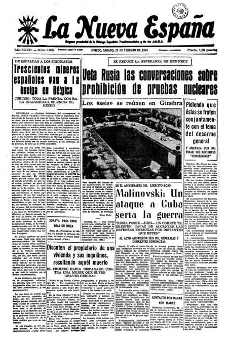 Portada Sábado 23 de  de 1963