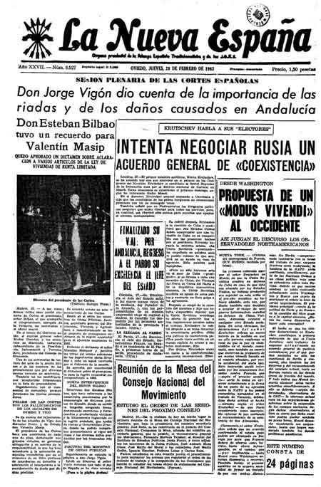 Portada Jueves 28 de  de 1963