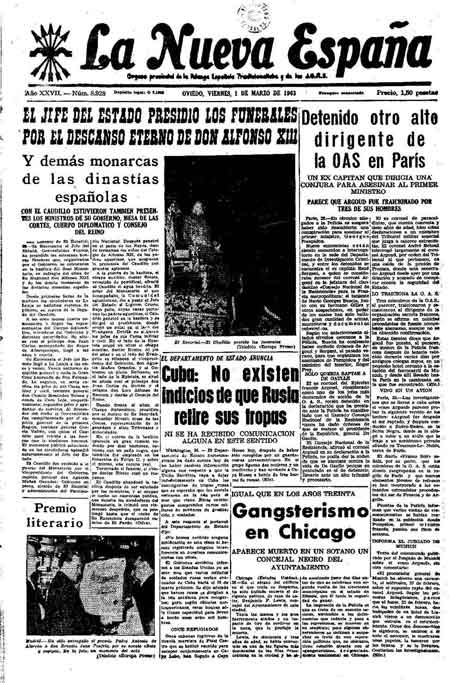 Portada Viernes 1 de  de 1963