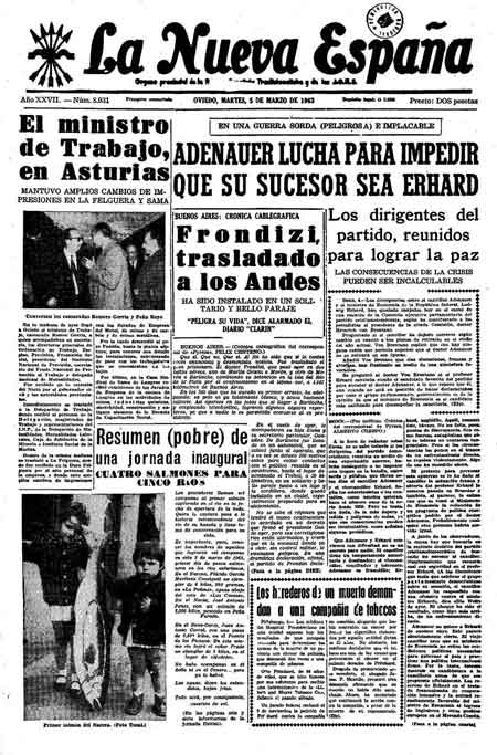 Portada Martes 5 de  de 1963
