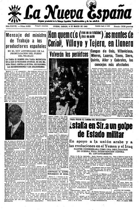 Portada Sábado 9 de  de 1963