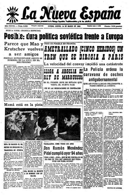 Portada Jueves 14 de  de 1963