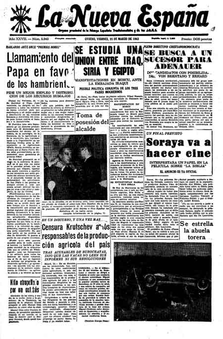 Portada Viernes 15 de  de 1963