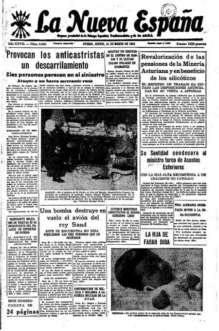 Portada Jueves 21 de  de 1963