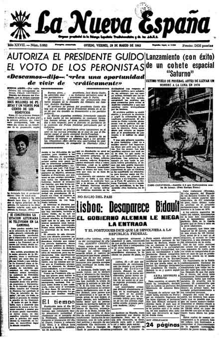Portada Viernes 29 de  de 1963