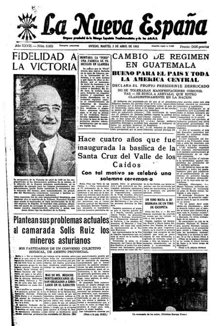 Portada Martes 2 de  de 1963