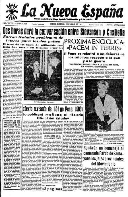 Portada Domingo 7 de  de 1963