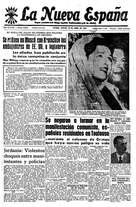 Portada Jueves 25 de  de 1963