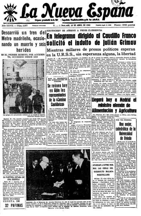 Portada Domingo 28 de  de 1963