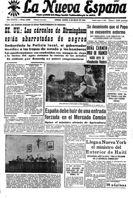 Portada Jueves 9 de  de 1963