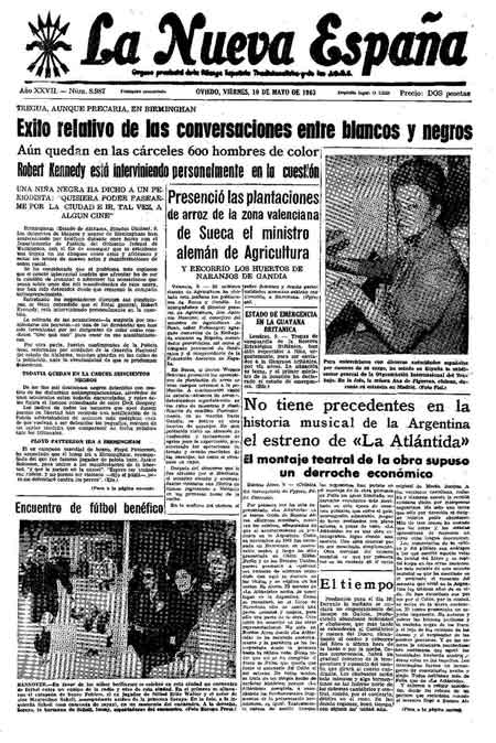 Portada Viernes 10 de  de 1963