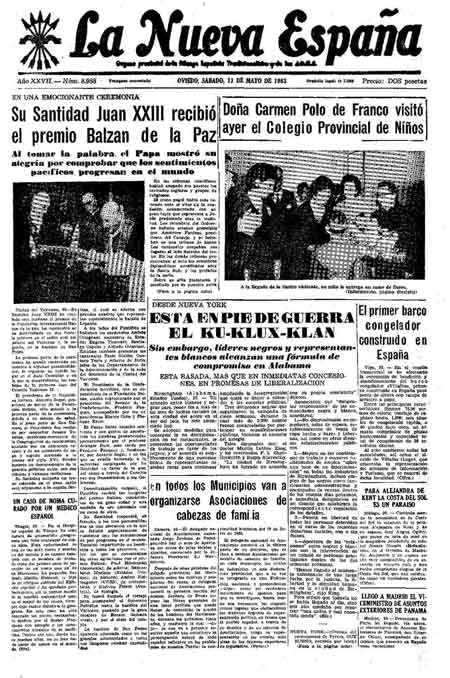 Portada Sábado 11 de  de 1963