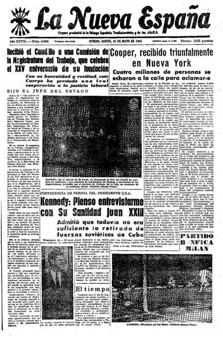 Portada Jueves 23 de  de 1963