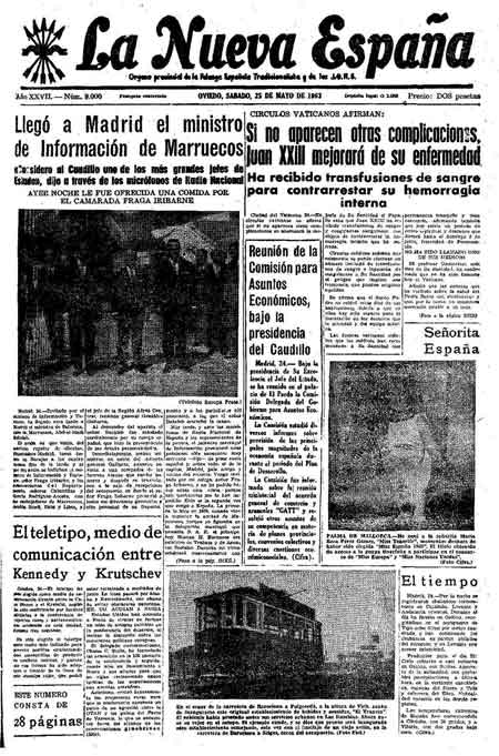 Portada Sábado 25 de  de 1963