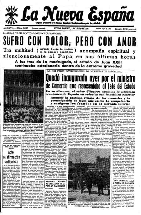 Portada Domingo 2 de  de 1963