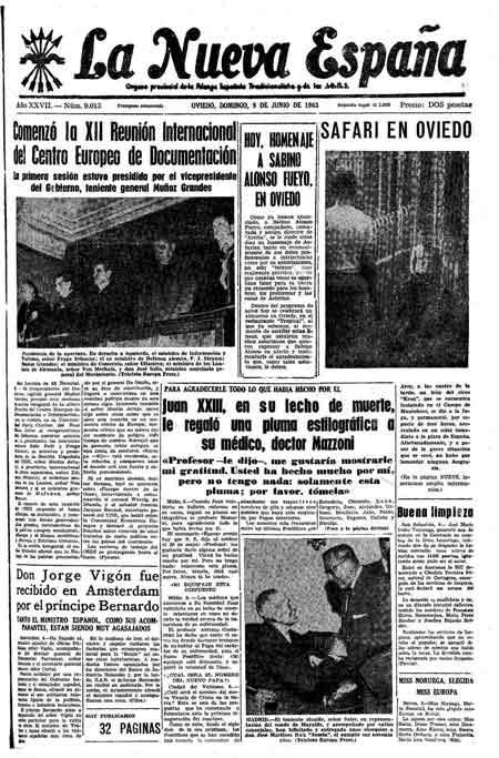 Portada Domingo 9 de  de 1963