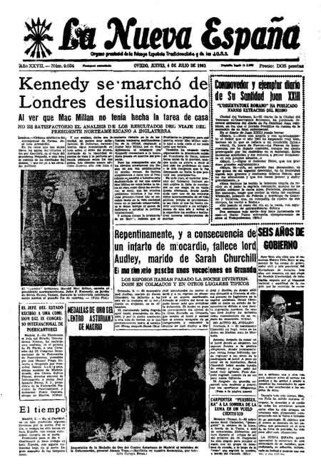 Portada Jueves 4 de  de 1963