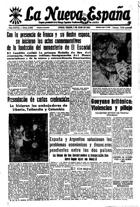 Portada Viernes 5 de  de 1963