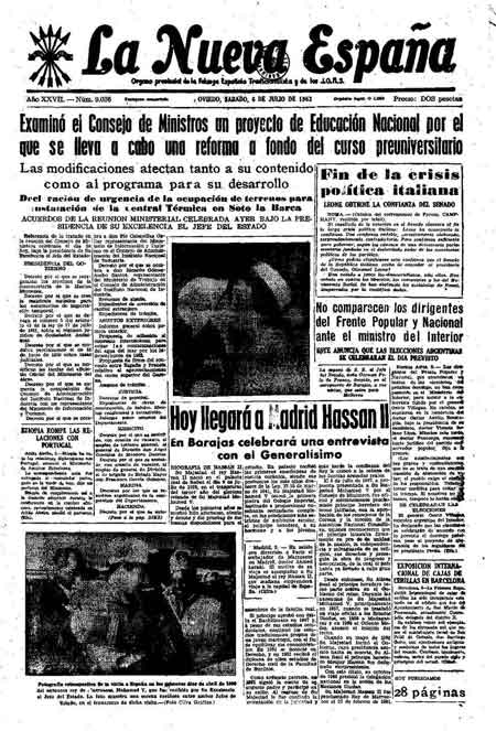 Portada Sábado 6 de  de 1963