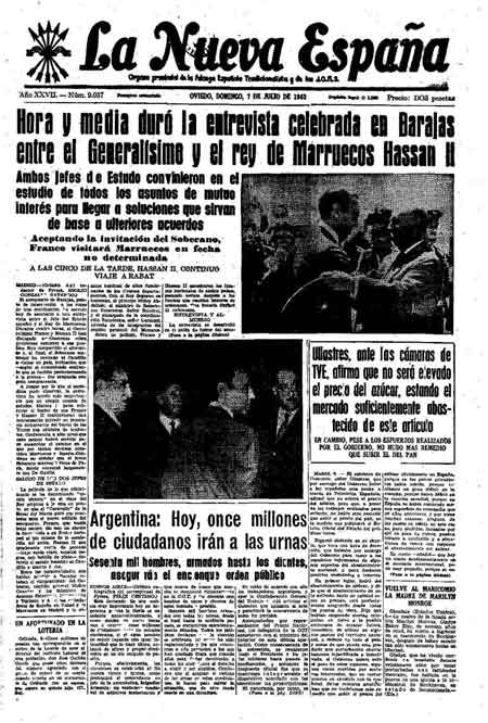 Portada Domingo 7 de  de 1963