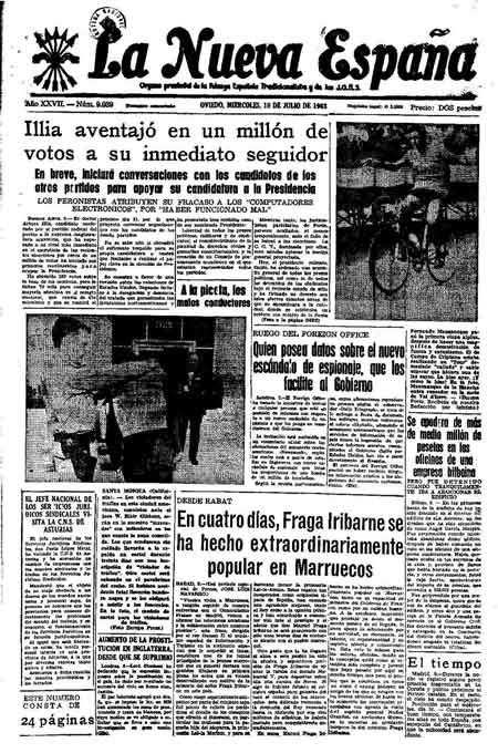 Portada Miércoles 10 de  de 1963