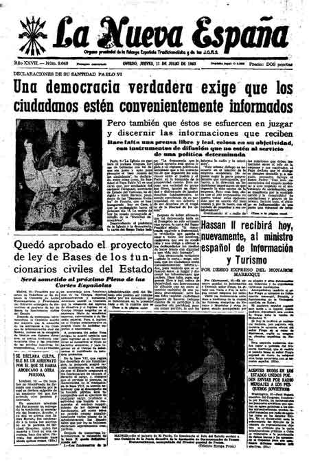 Portada Jueves 11 de  de 1963