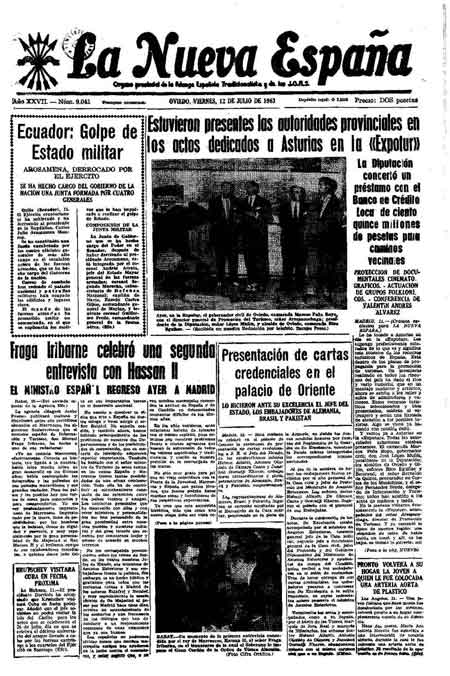Portada Viernes 12 de  de 1963
