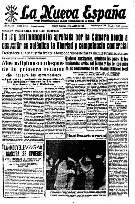 Portada Martes 16 de  de 1963
