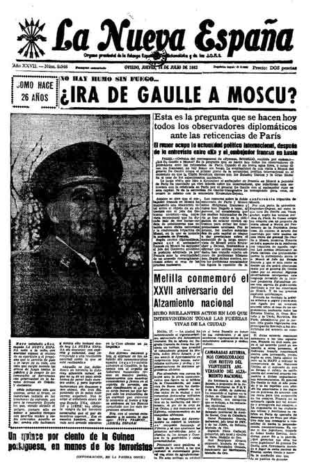 Portada Jueves 18 de  de 1963
