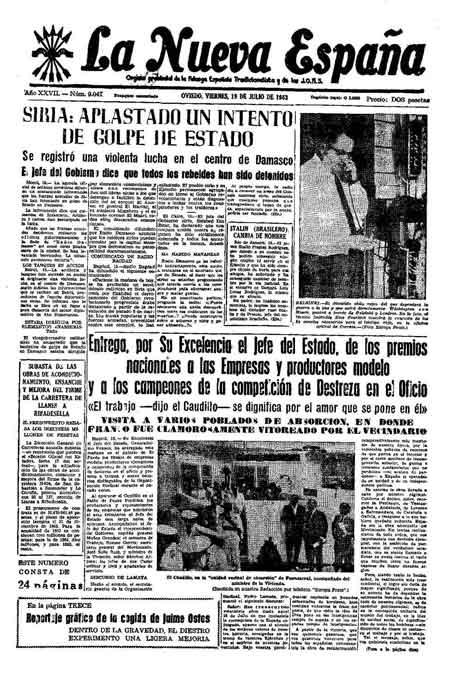 Portada Viernes 19 de  de 1963