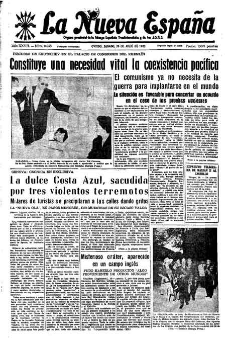 Portada Sábado 20 de  de 1963