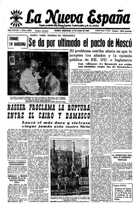 Portada Miércoles 24 de  de 1963