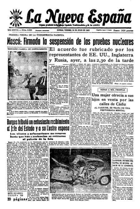 Portada Viernes 26 de  de 1963