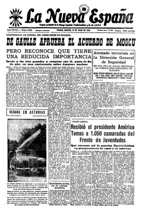 Portada Martes 30 de  de 1963