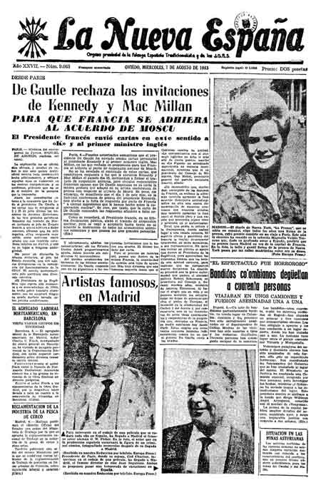 Portada Miércoles 7 de  de 1963