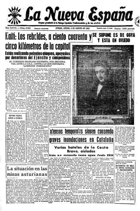 Portada Jueves 8 de  de 1963
