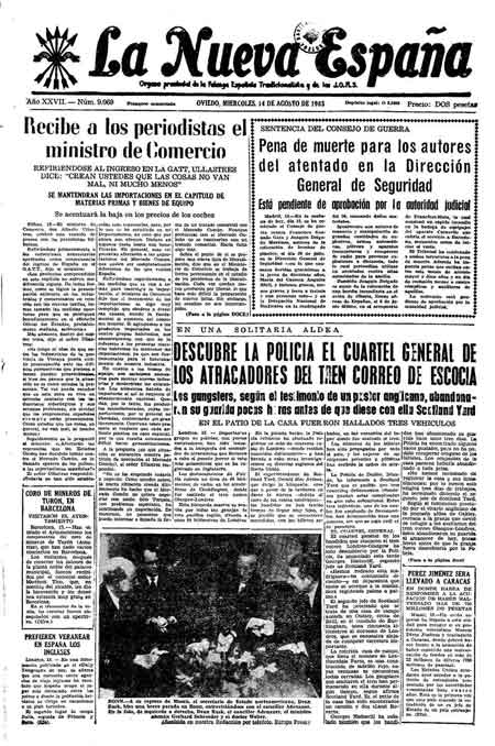 Portada Miércoles 14 de  de 1963