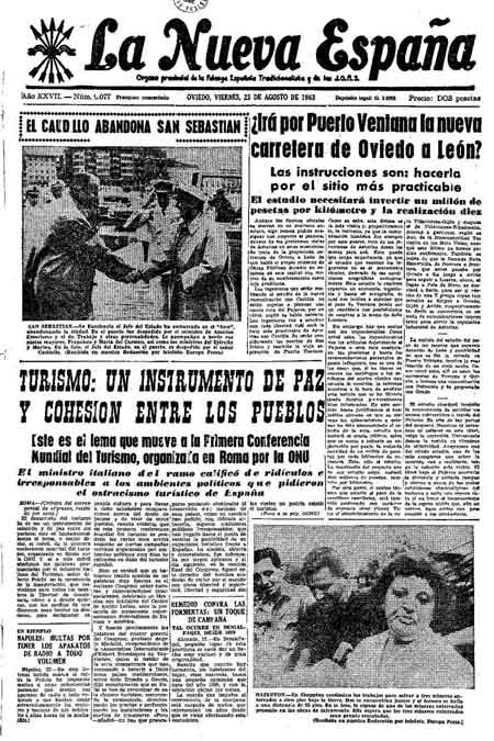 Portada Viernes 23 de  de 1963