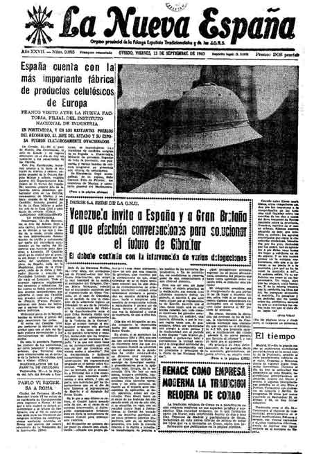 Portada Viernes 13 de  de 1963