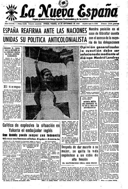 Portada Viernes 20 de  de 1963