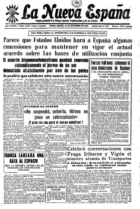 Portada Martes 24 de  de 1963