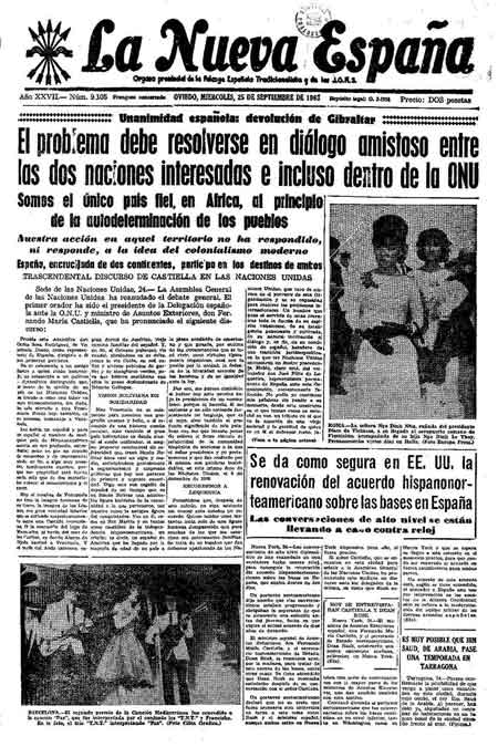 Portada Miércoles 25 de  de 1963